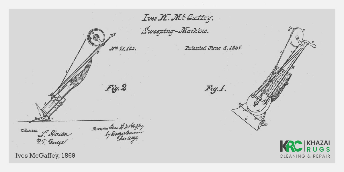1876 - Melville R. Bissell invents the “Grand Rapids”