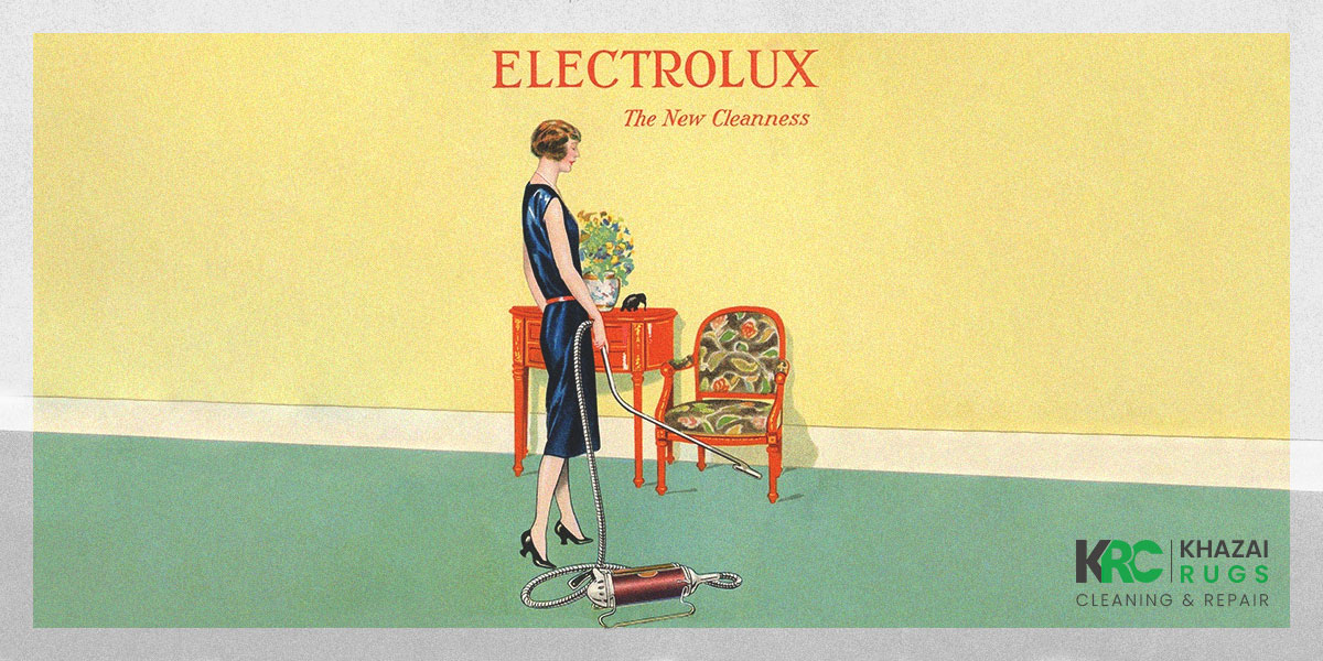 1921 - Electrolux makes the first canister vacuum with metal bars to slide over the carpet.