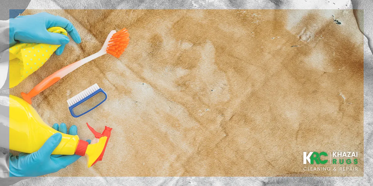How to clean a cowhide rug at home?