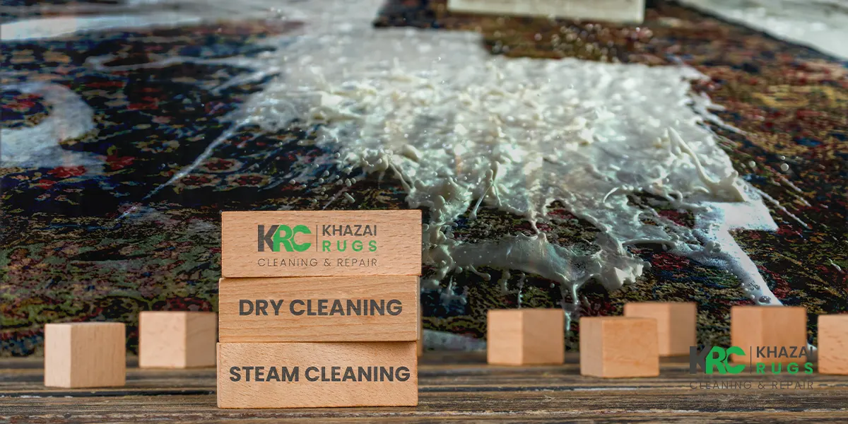professionals clean my silk rug at Khazai Rug Cleaning