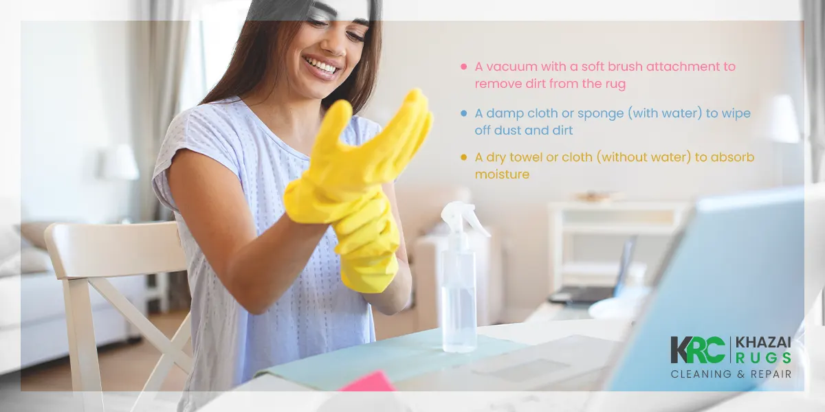 How to clean a silk rug by hand