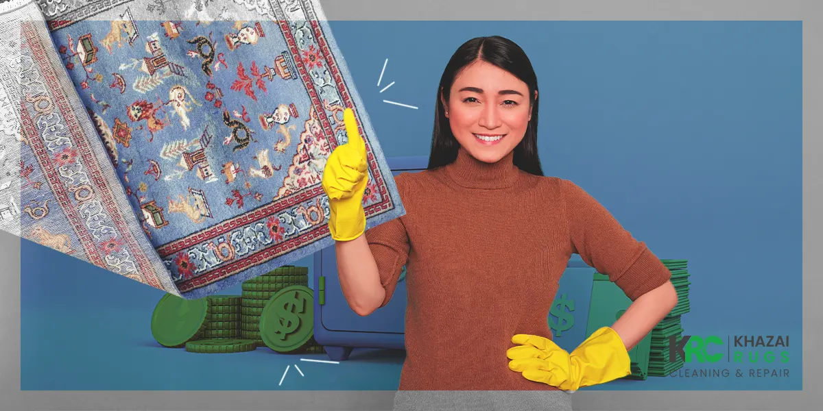 You can get your rug cleaned by a professional and save money