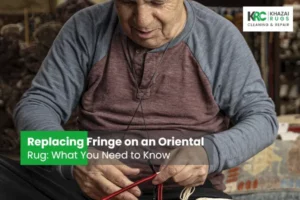 Fringe on Oriental Rug,