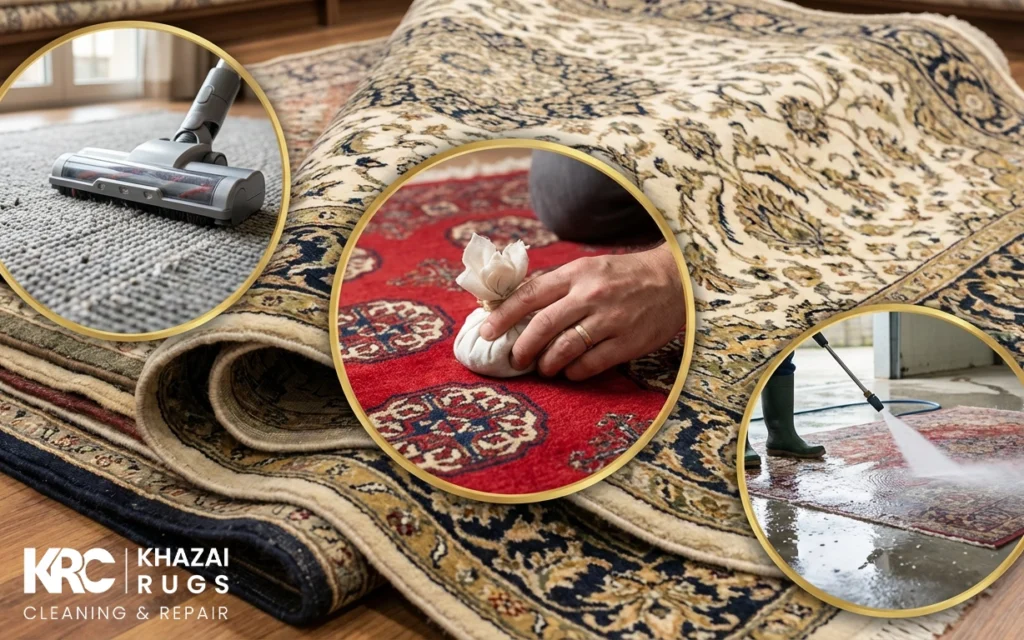 clean a silk rug