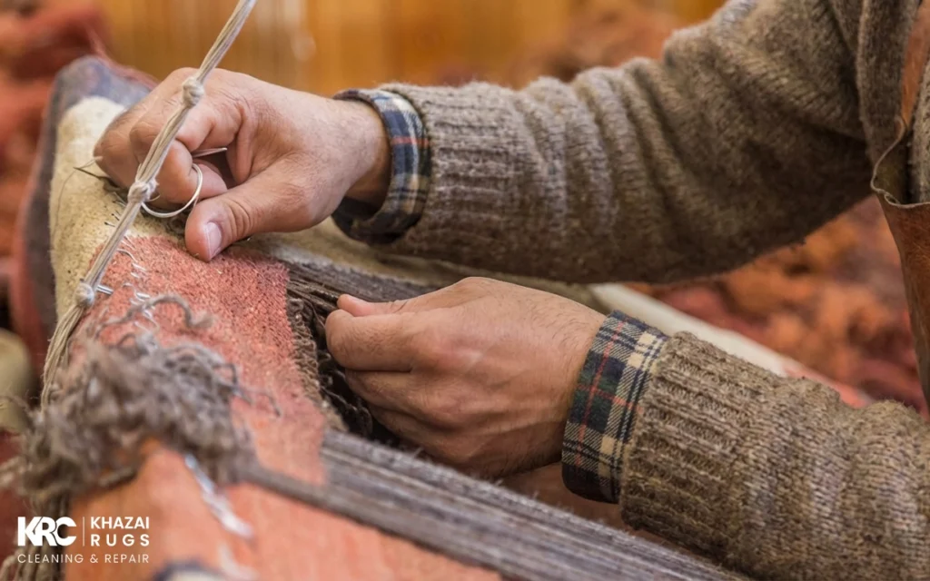 handwoven rug repair