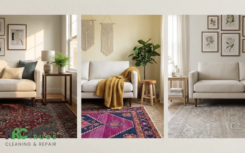 how to show-off my room with a rug
