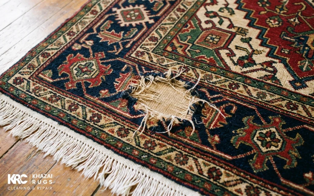 professional rug reweaving