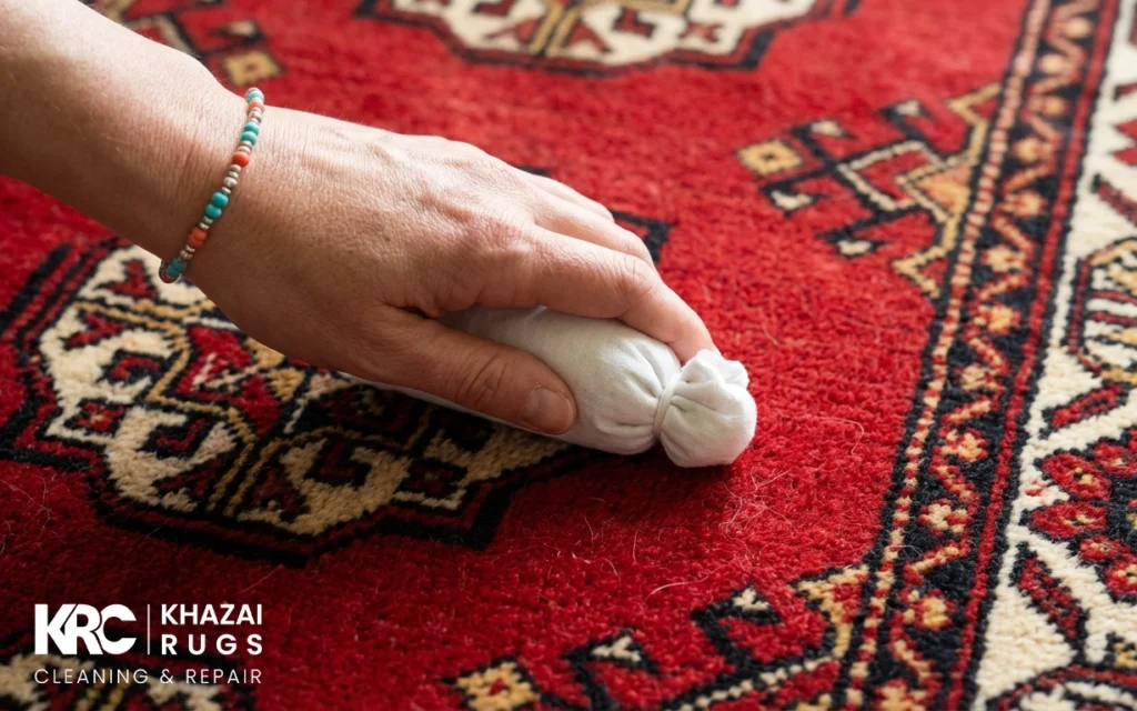 how to clean a silk rug