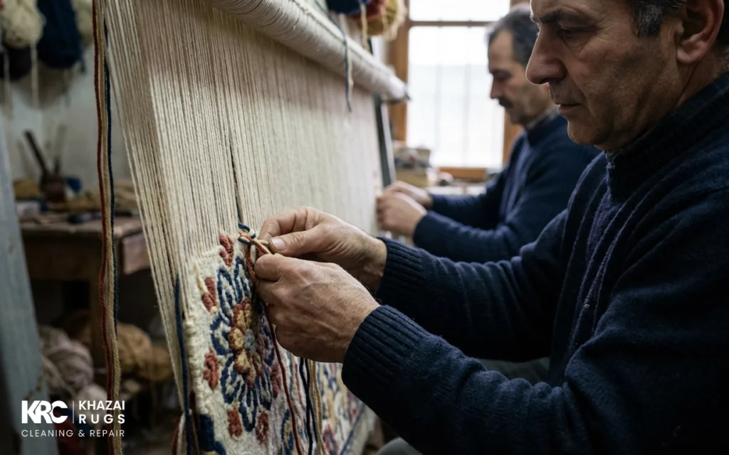 professional rug reweaving